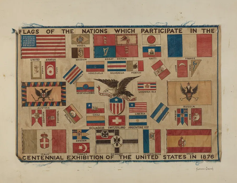 Centennial Textile - Flag by H. Langden Brown