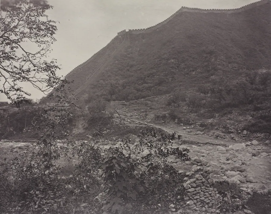 View of the Great Wall, China by John Thomson