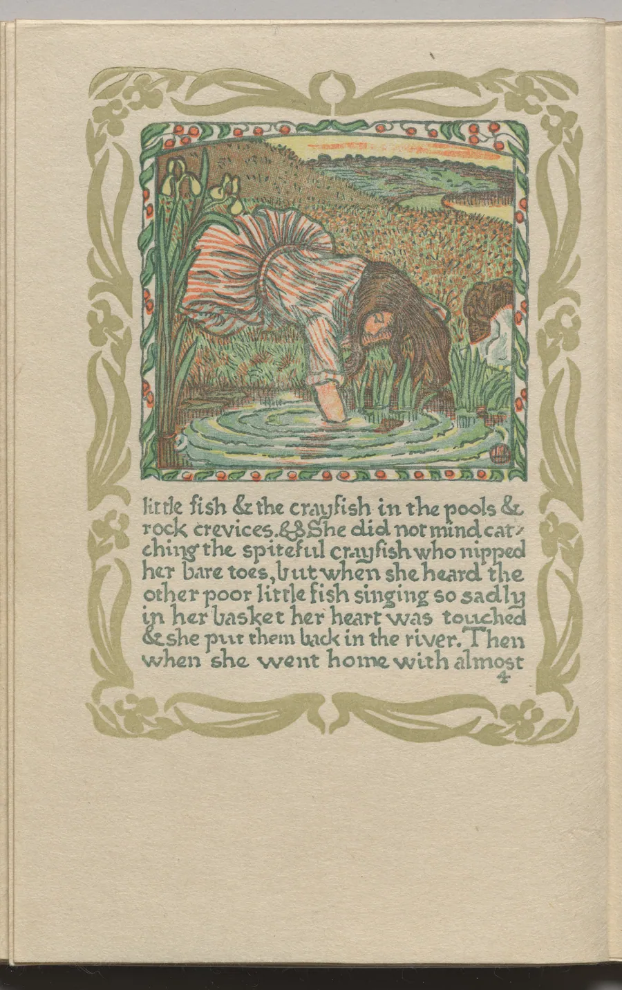 The Queen of the Fishes: Plate 4 by Lucien Pissarro