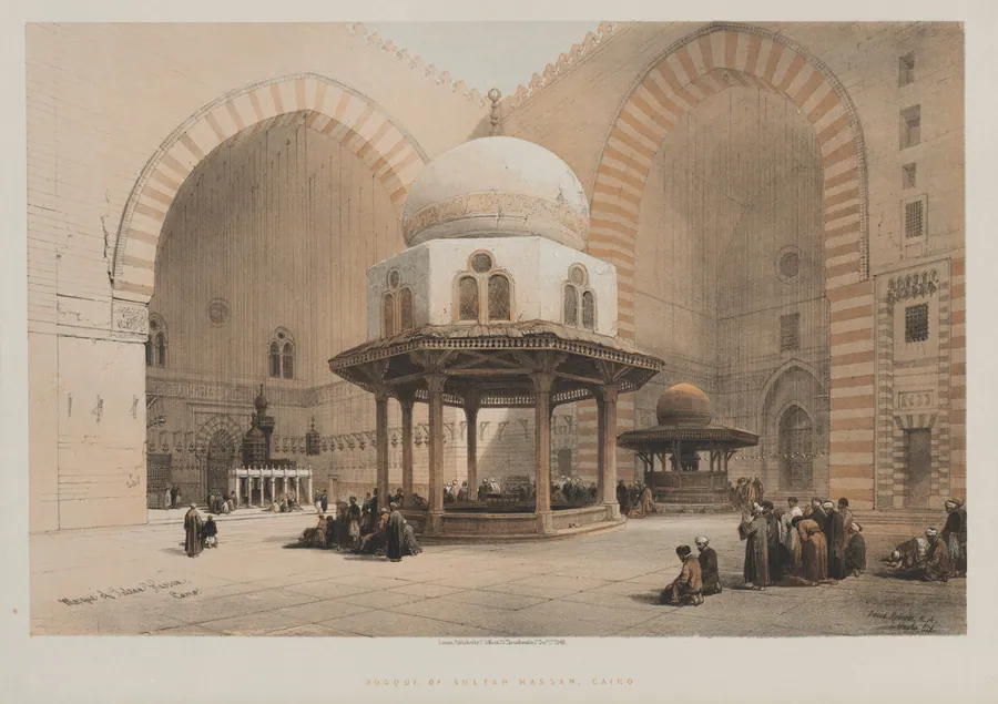 Egypt & Nubia, Volume III, No. 8: Mosque of Sultan Hassan, Cairo by Louis Haghe