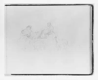 Scene around a Table (from Sketchbook)