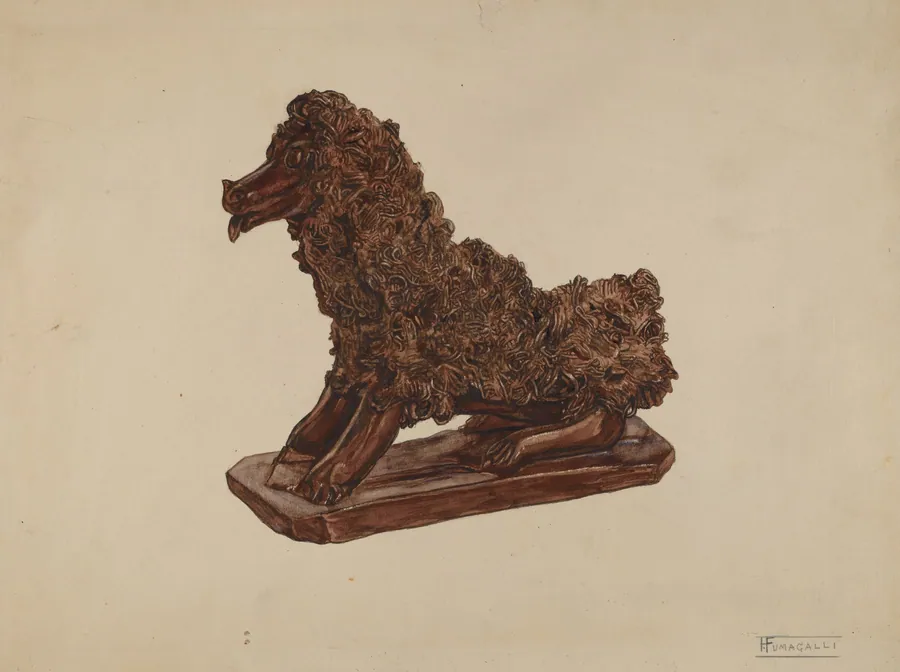 Dog Statuette by Frank Fumagalli