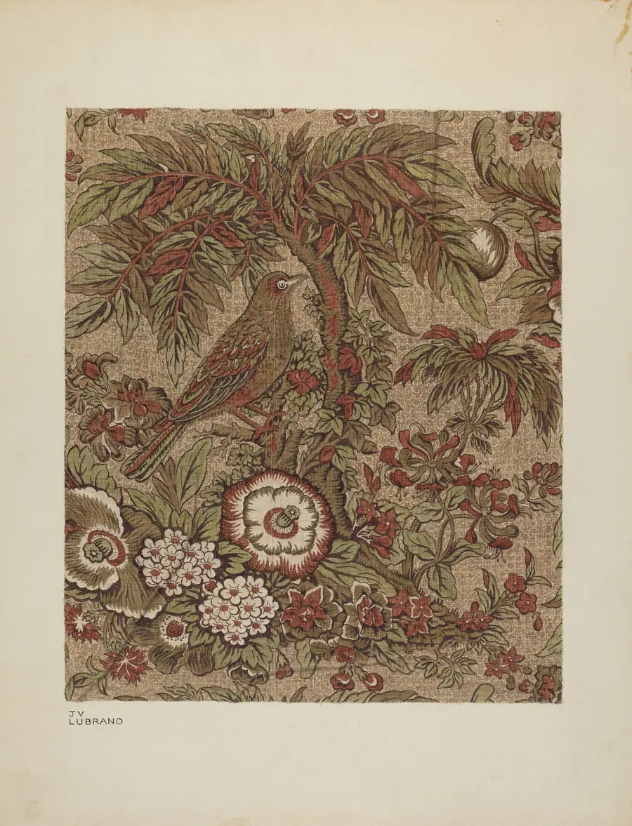 Printed Cotton Chintz by Joseph Lubrano