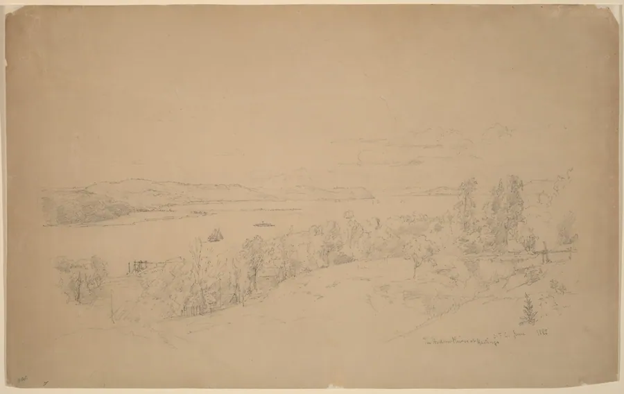The Hudson River at Hastings by Jasper Francis Cropsey