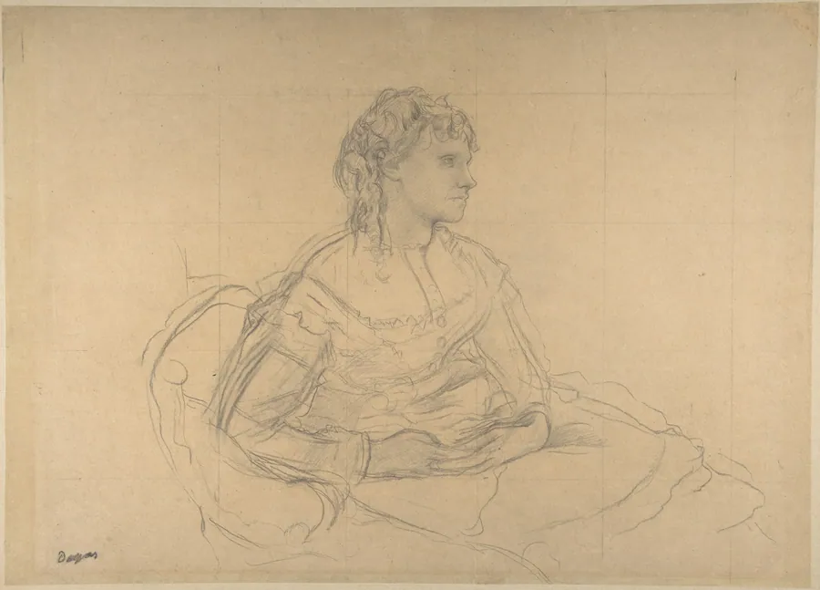 Study for “Madame Théodore Gobillard” (Yves Morisot) by Edgar Degas