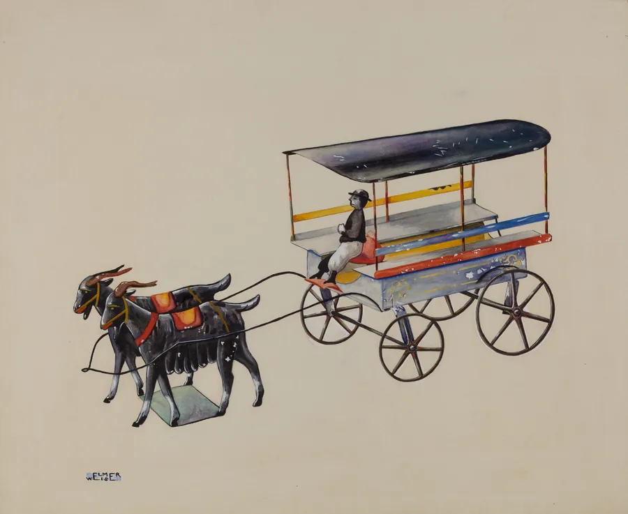 Toy Goat Cart by Elmer Weise
