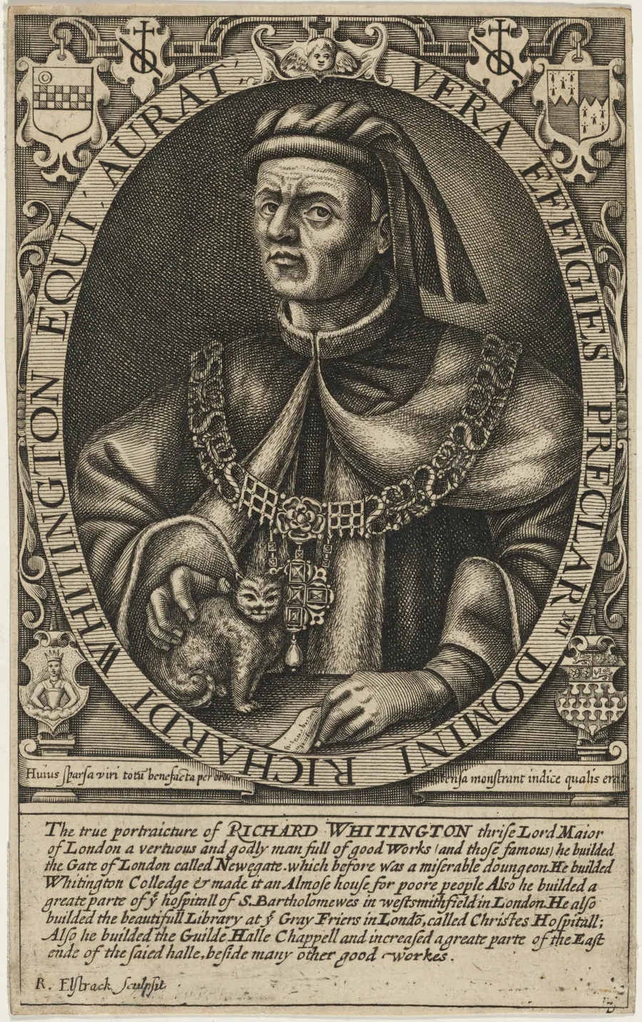 Sir Richard Whittington by Renold Elstrack
