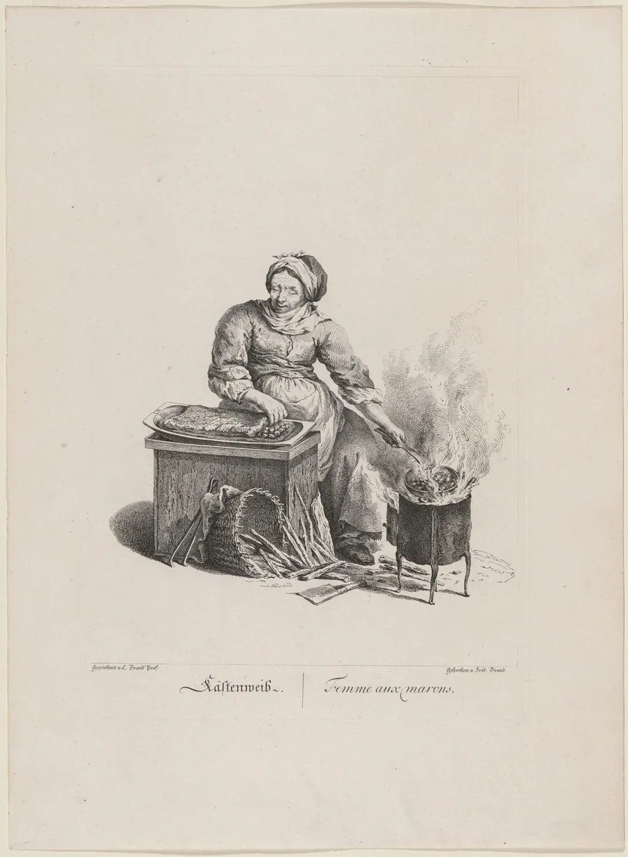 Cästenweib (Chestnut Seller) by Friedrich August Brand