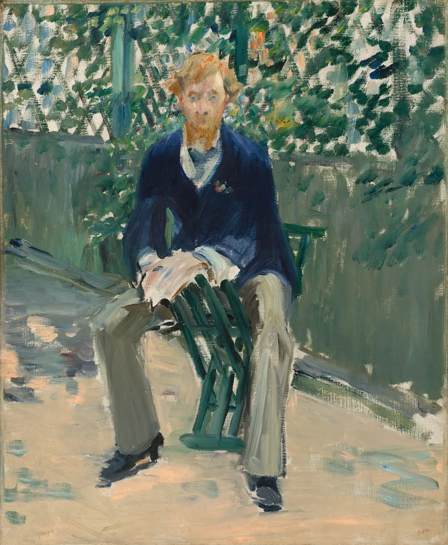 George Moore in the Artist's Garden by Edouard Manet