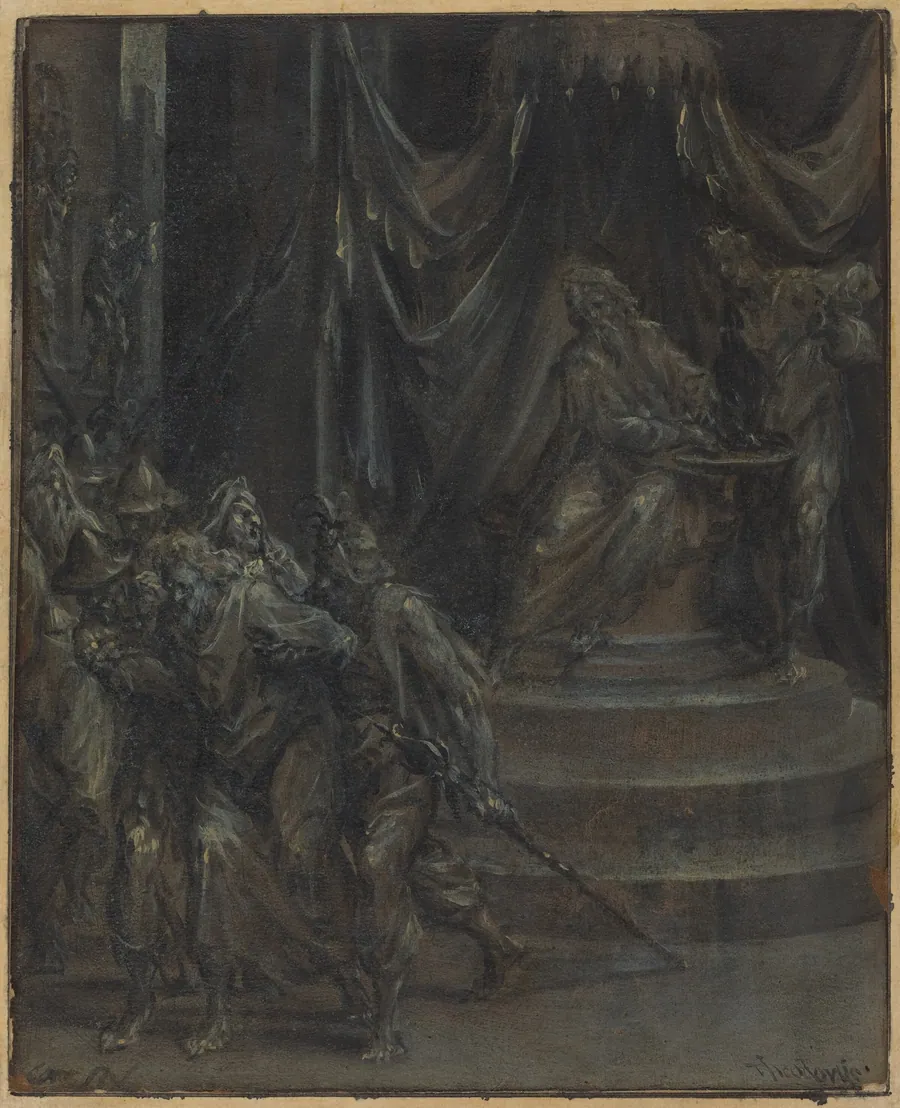 Pilate Washing His Hands as Christ Is Led Away by Dirck Barendsz