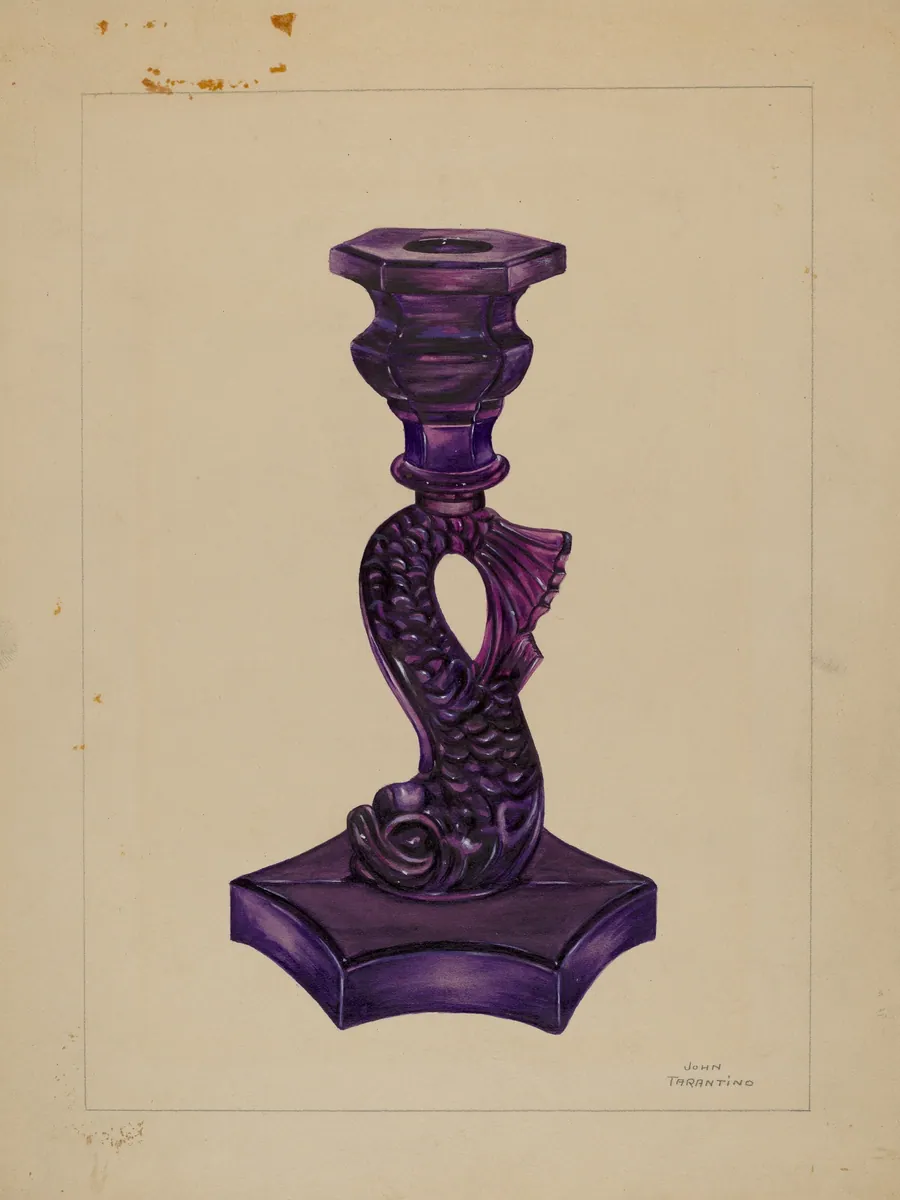 Dolphin Candlestick by John Tarantino