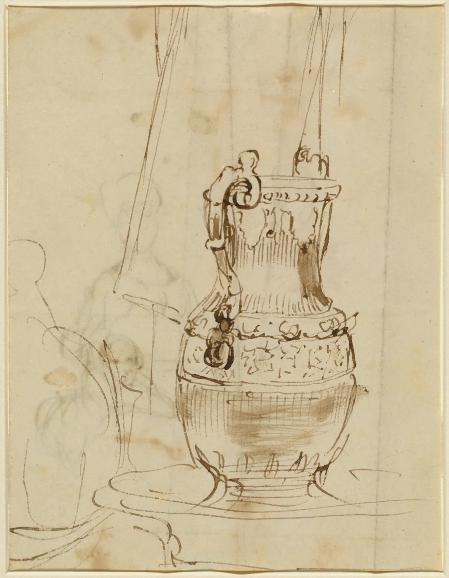 An Ornate Ewer [recto] by Sir David Wilkie