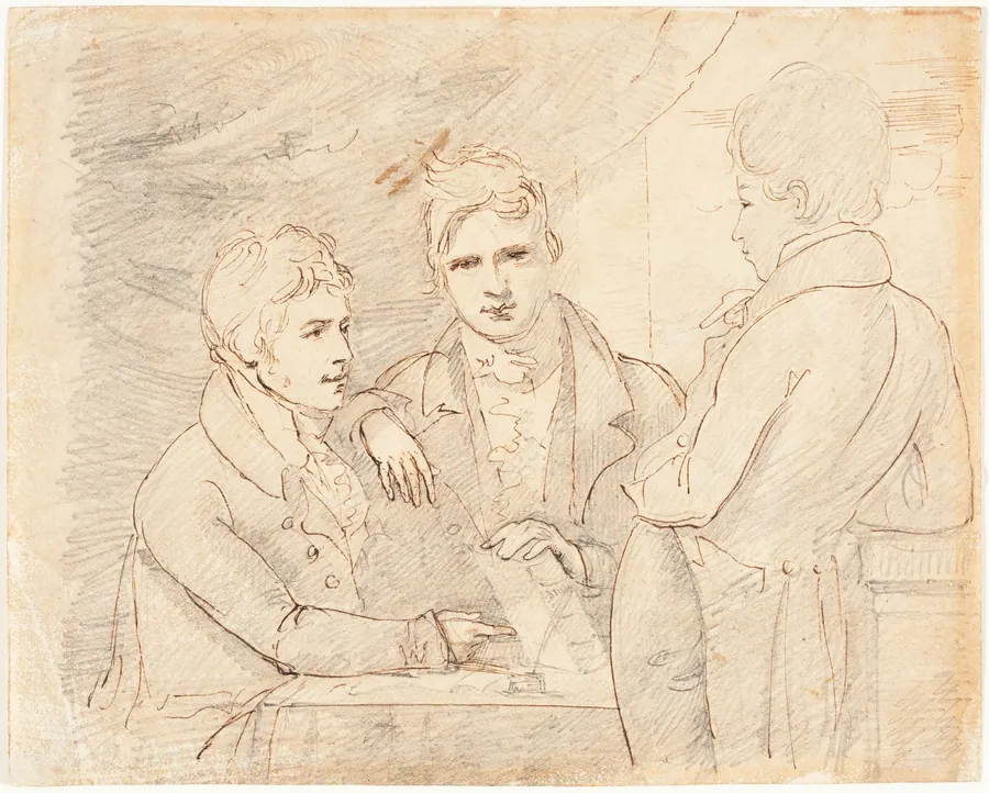 Young Gentlemen in Conversation by John Jackson