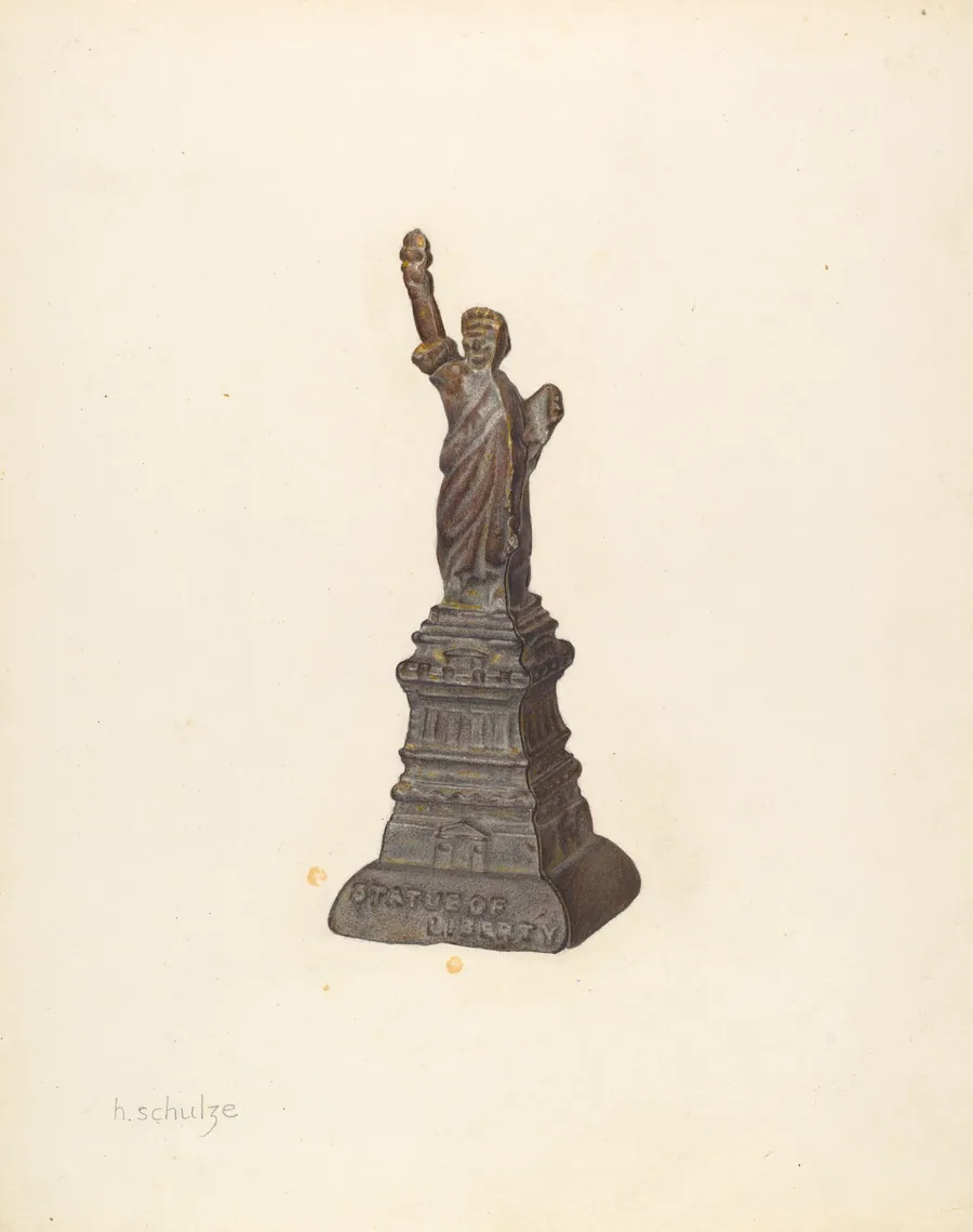 Penny Bank: Statue of Liberty by Herman Schulze