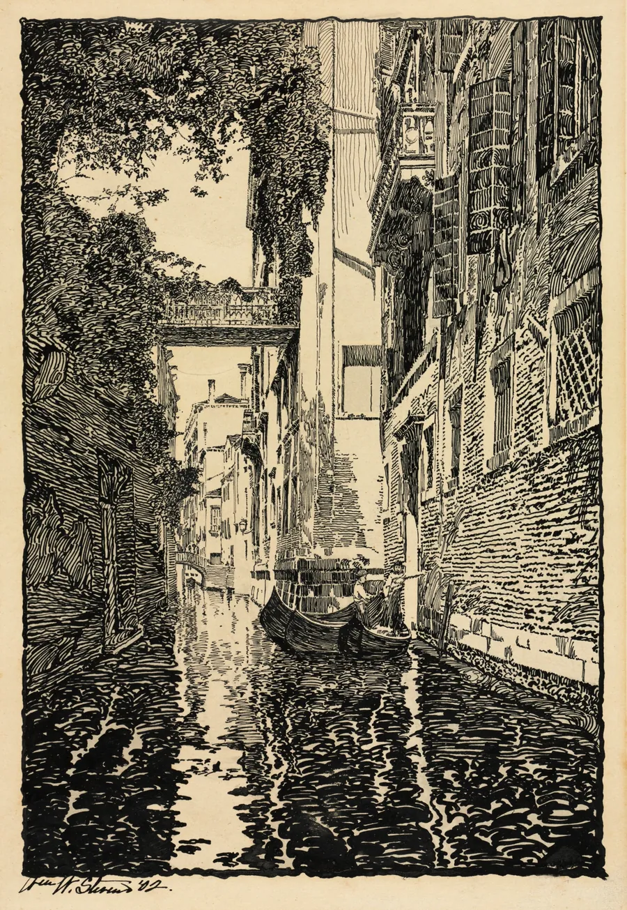 Venetian Canal by William Wentworth Stevens