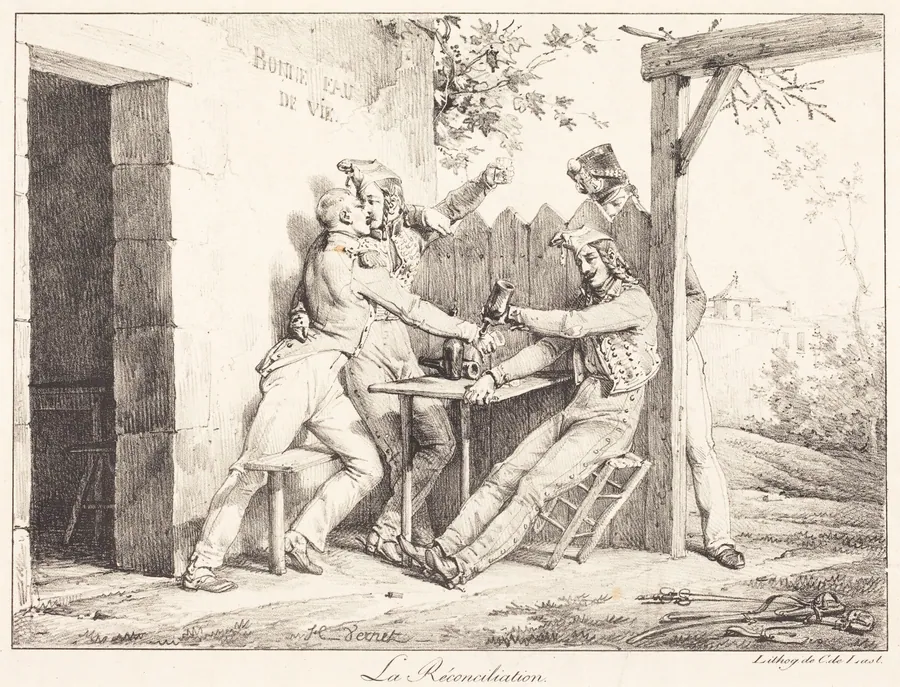 La Reconciliation by Horace Vernet
