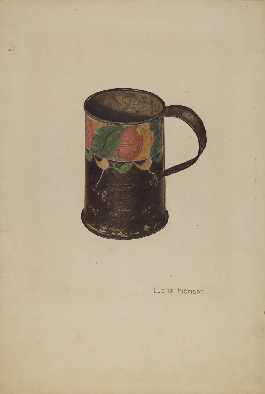 Tin Mug by Lucille Manson