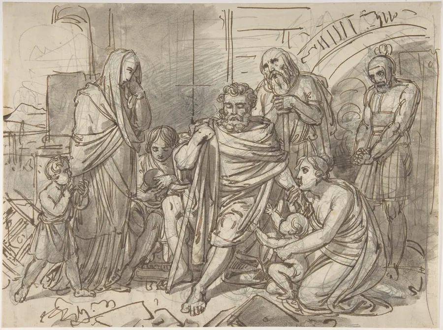 Belisarius Begging for Alms by Heinrich Friedrich Füger