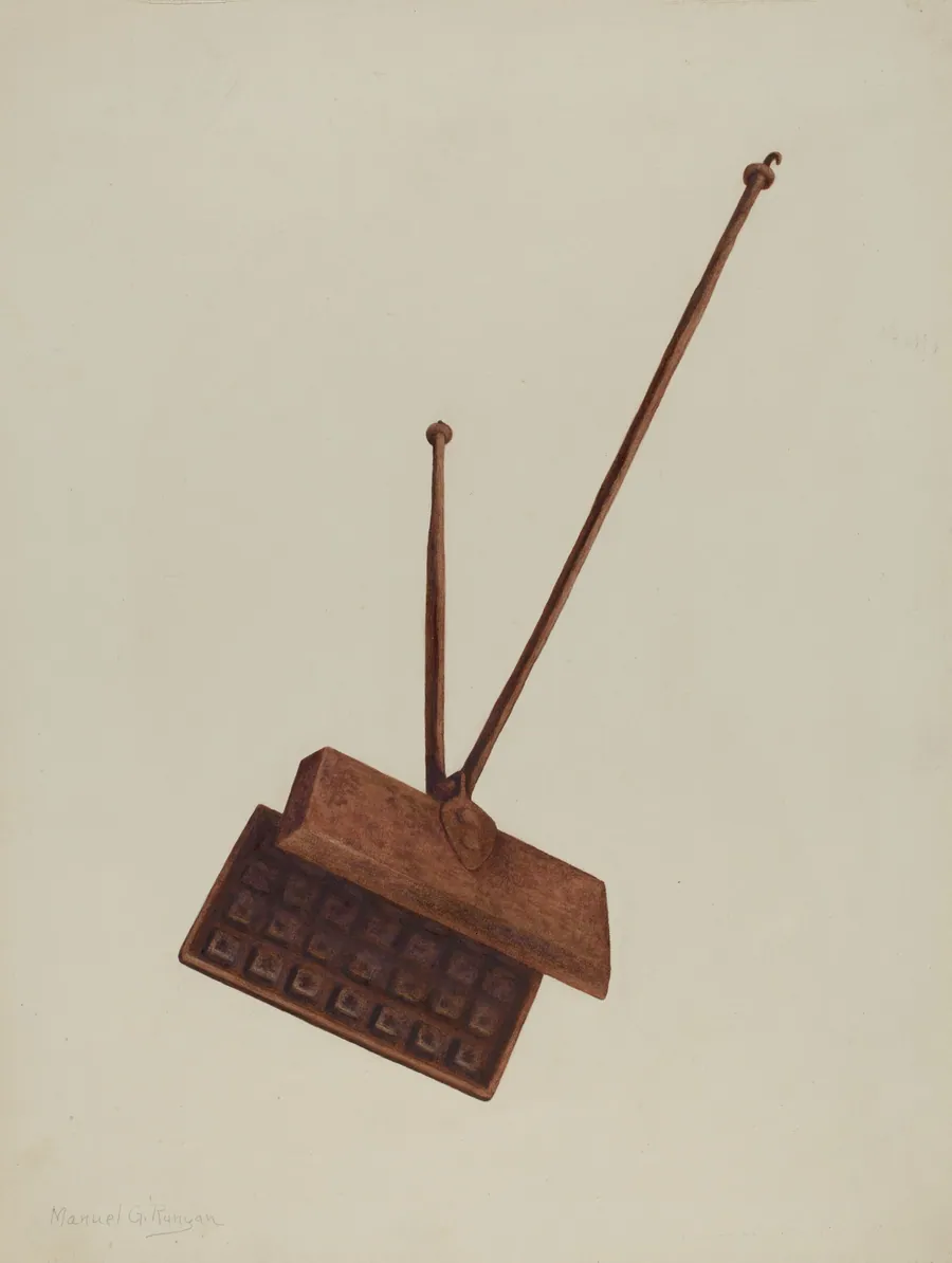 Fireplace Waffle Iron by Manuel G. Runyan