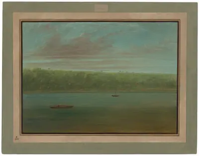 View of the Shore of the Amazon - Boat Sketch