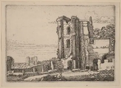 Ruined Tower Right of Center