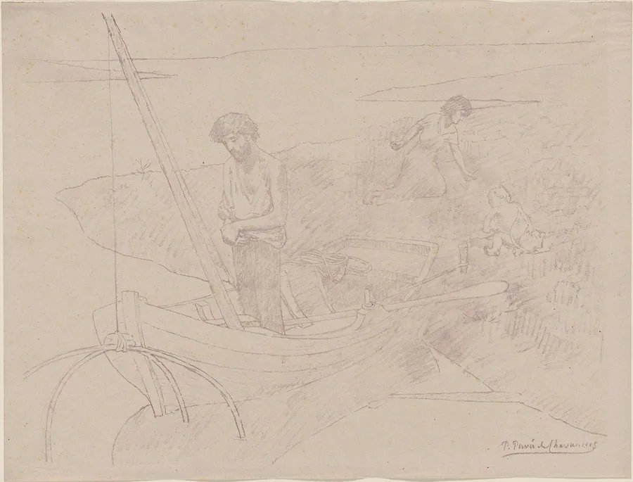 The Poor Fisherman (Le Pauvre pêcheur) by Pierre Puvis de Chavannes