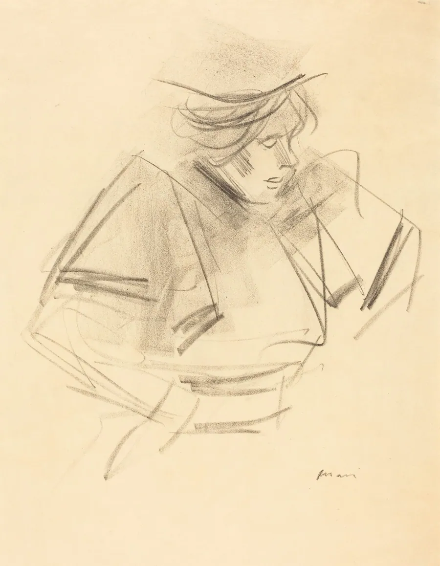 Croquis de femme en buste (Sketch of a Woman in Half-Length) by Jean-Louis Forain