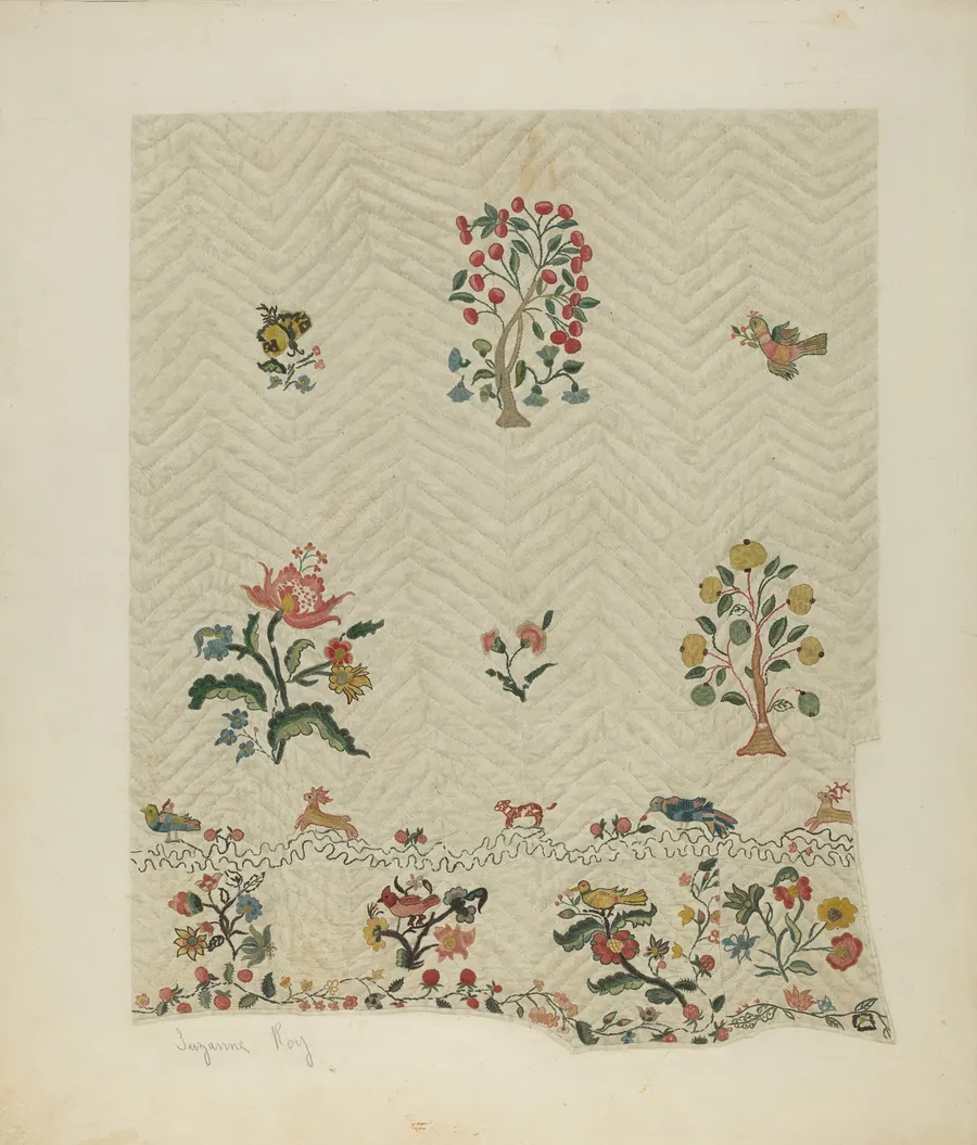 Bedspread by Suzanne Roy