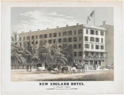New England Hotel, Broadway, Adjoining Trinity Church Yard, New York