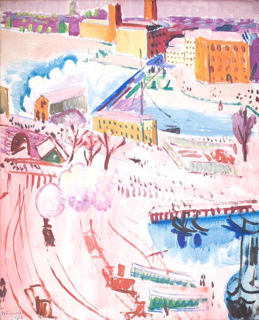Stockholmsbillede by Isaac Grünewald