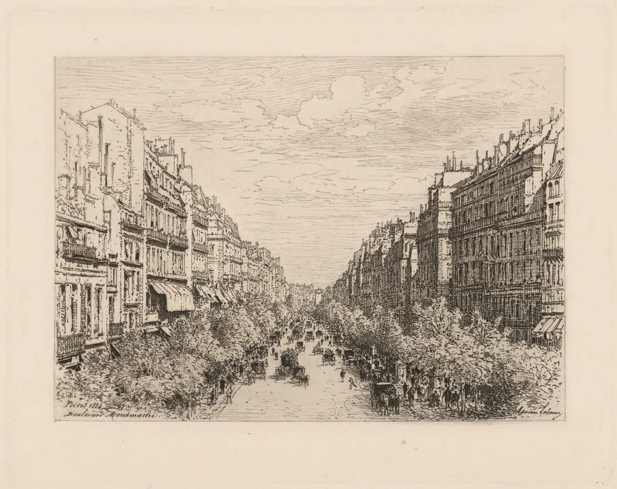 Boulevard Montmartre by Maxime Lalanne