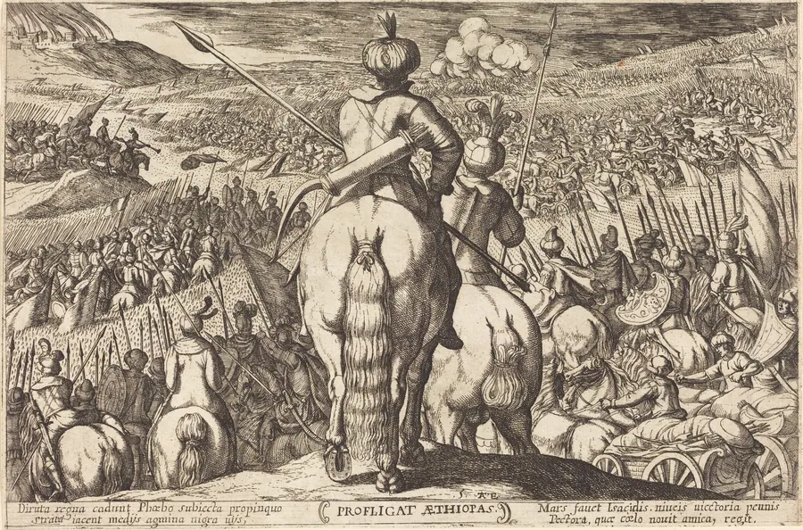 Defeat of the Ethiopians by Antonio Tempesta