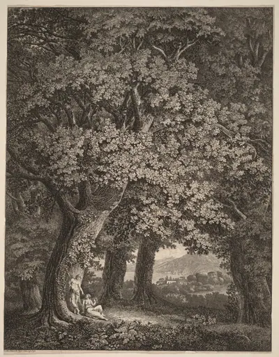 Italian Landscape with a Pair of Shepherds
