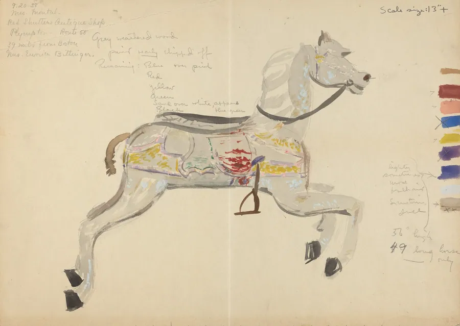 Carousel Horse (Study) by Elizabeth Moutal