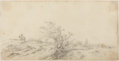 Horseman among the Dunes