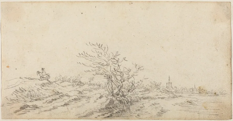 Horseman among the Dunes by Jan van Goyen