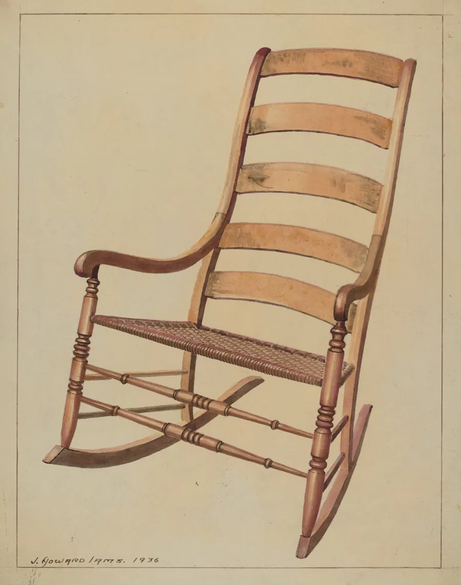Ladder Back Rocking Chair by J. Howard Iams
