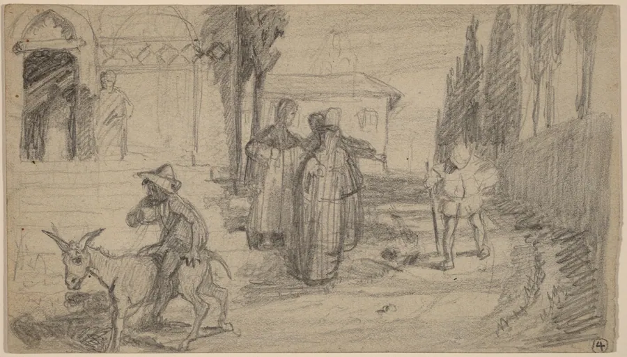 The Parable of the Miller and the Donkey by Elihu Vedder