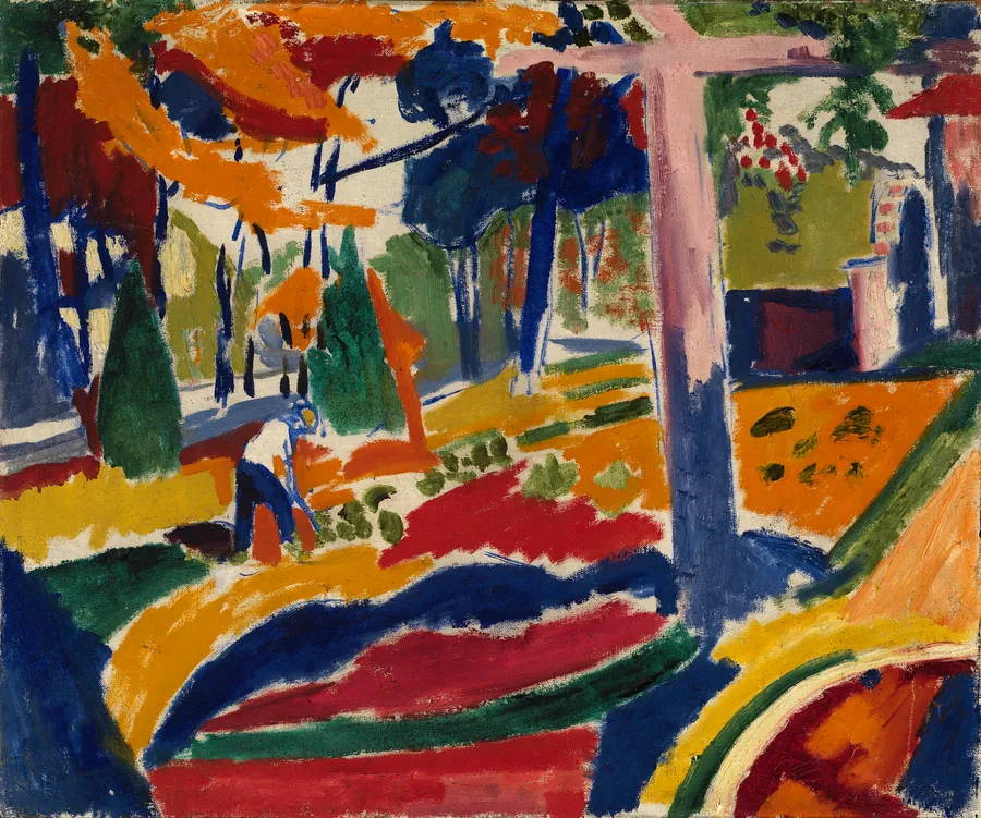 Garden by H. Lyman Saÿen, born Philadelphia, PA 1875-died Philadelphia, PA 1918