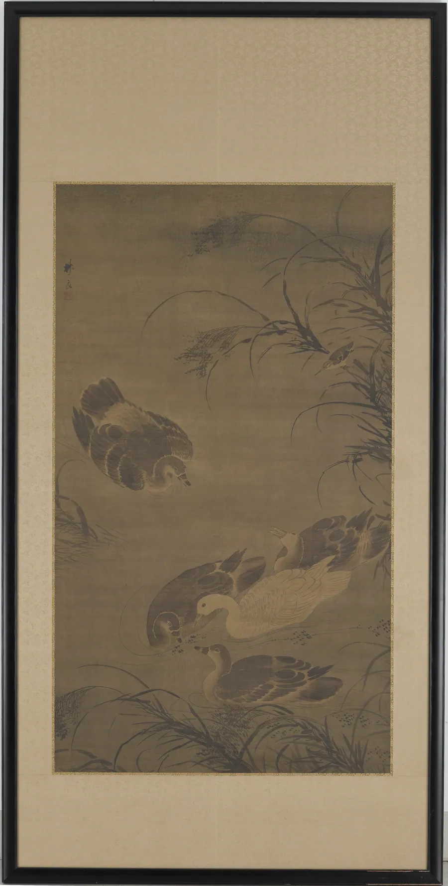 Swimming geese by Lin Liang (ca. 1428-ca. 1495)