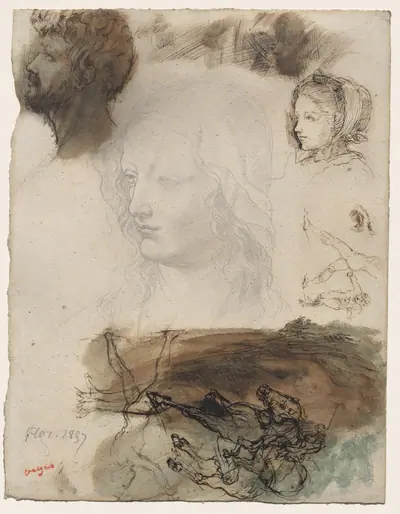 Sheet of Studies and Sketches