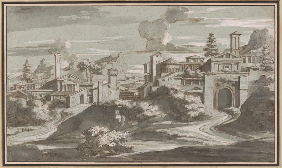 Imaginary Classical Landscape by Louis Chéron
