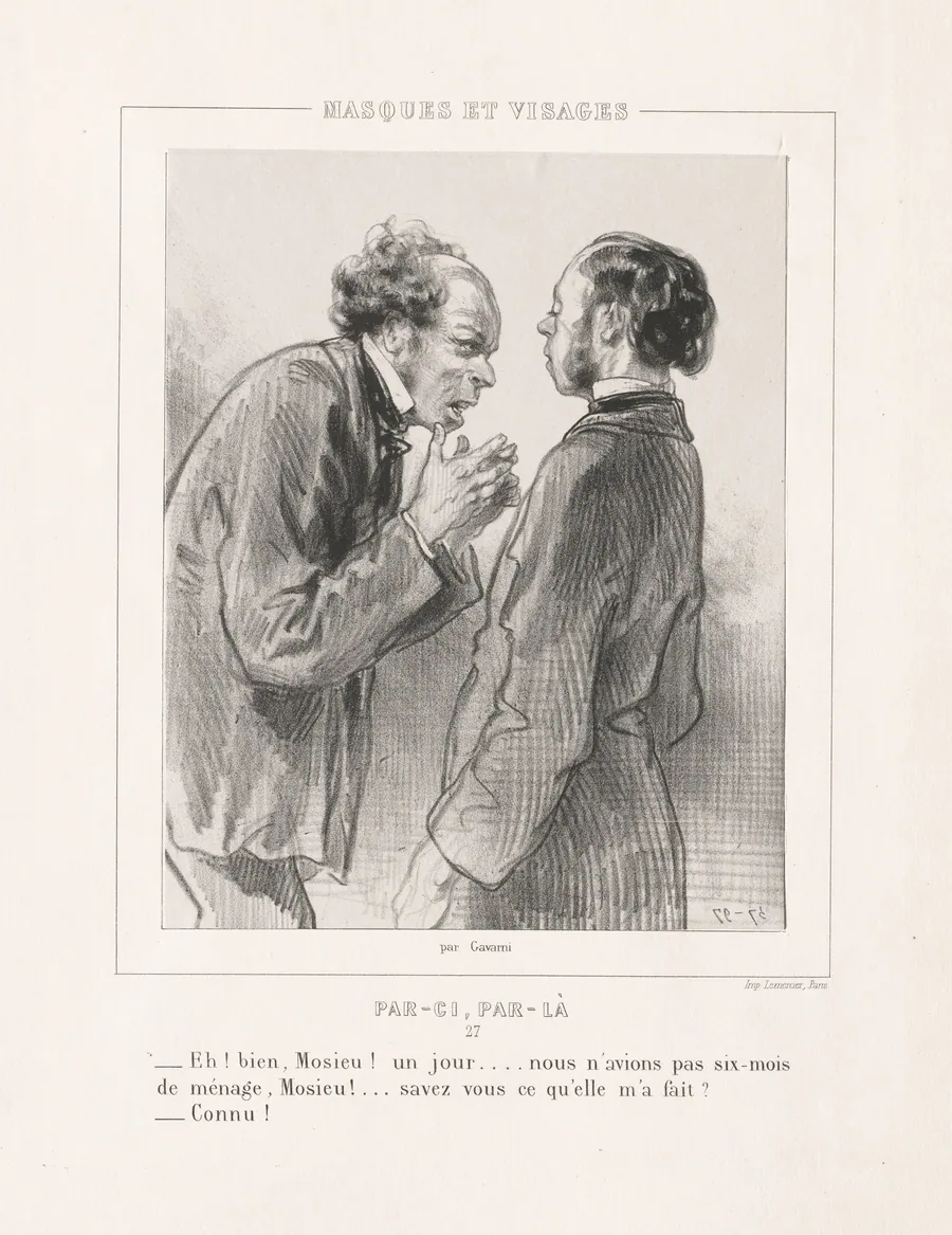 Masques et Visages: Par-ci, Par-la by Paul Gavarni