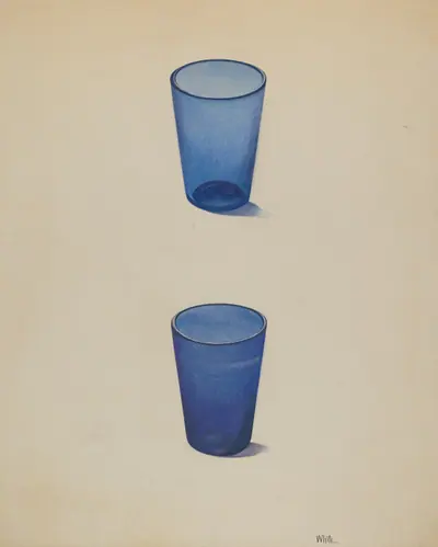 Whiskey Glasses (Cobalt)