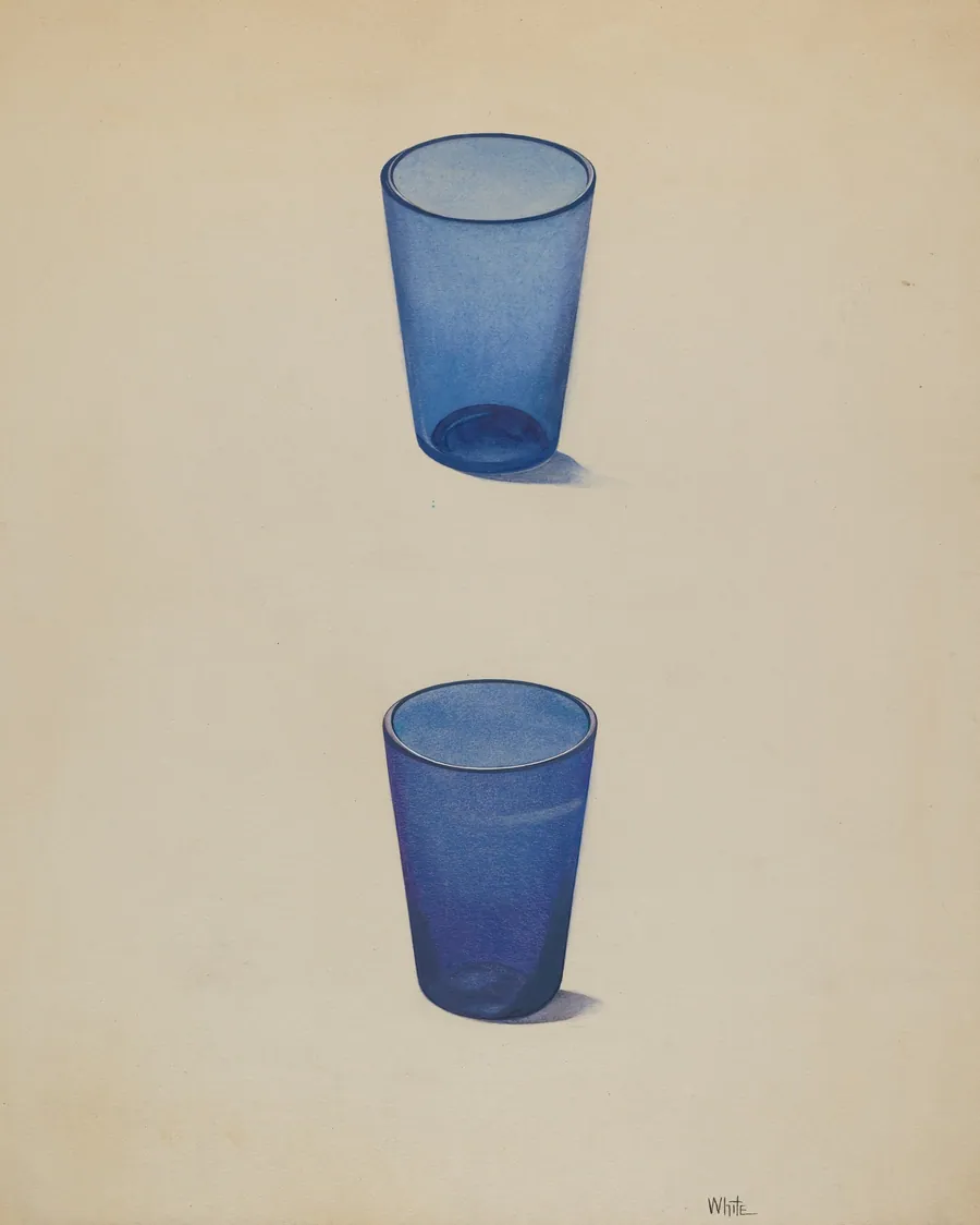 Whiskey Glasses (Cobalt) by Edward White