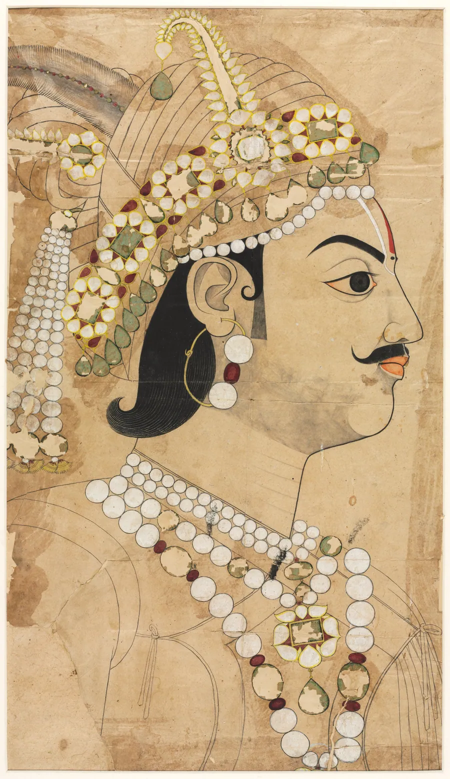 Portrait of Maharaja Pratap Singh (1764–1803) by Sahib Ram