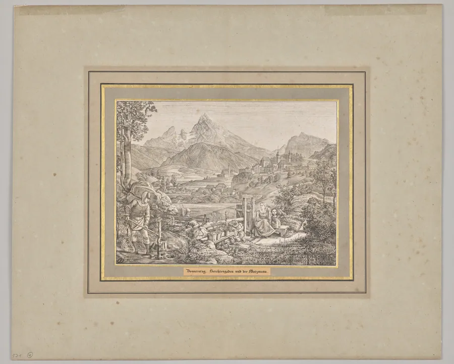 Thursday. Berchtesgaden and the Watzmann by Ferdinand Olivier