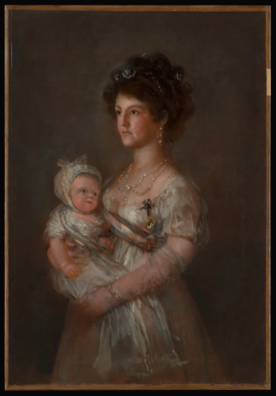 Infanta María Luisa (1782–1824) and Her Son Carlos Luis (1799–1883) by Goya