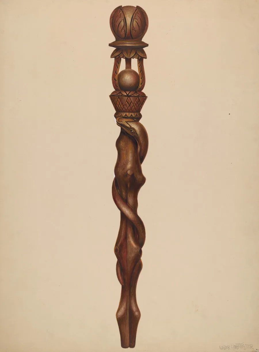Scepter (Lumberjack Carving) by Walter Hochstrasser