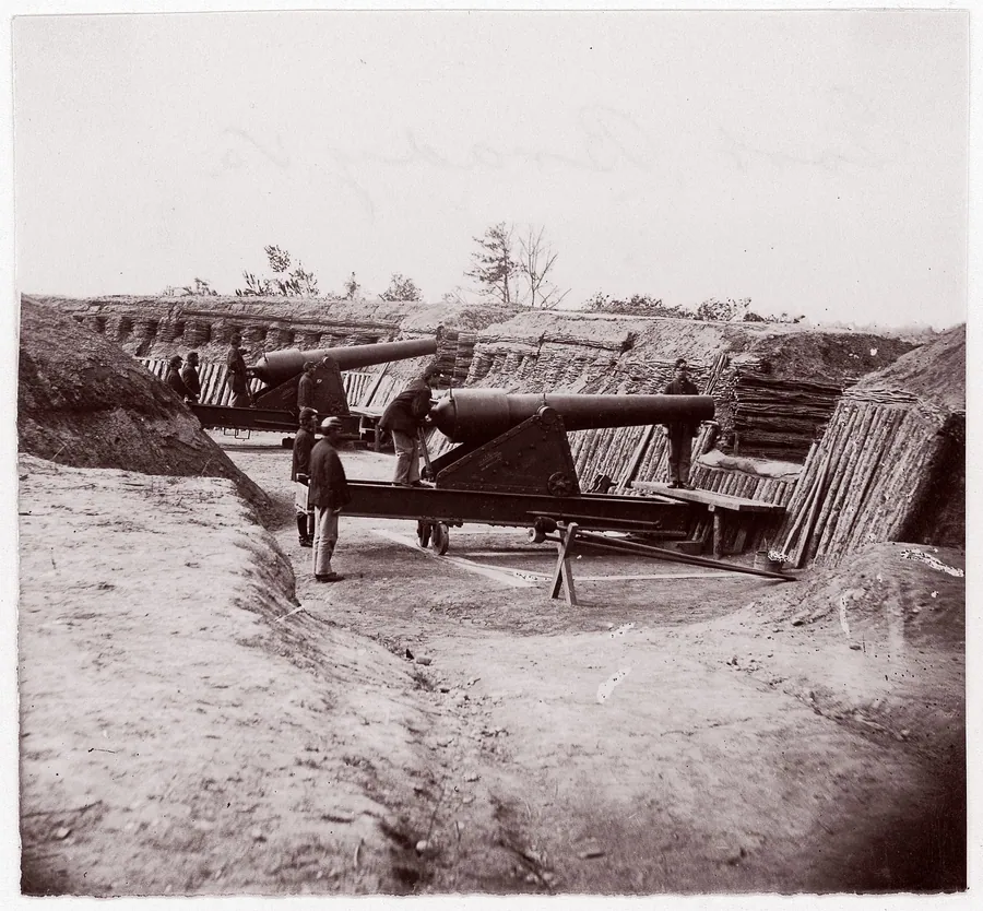 Fort Brady, James River by Andrew Joseph Russell